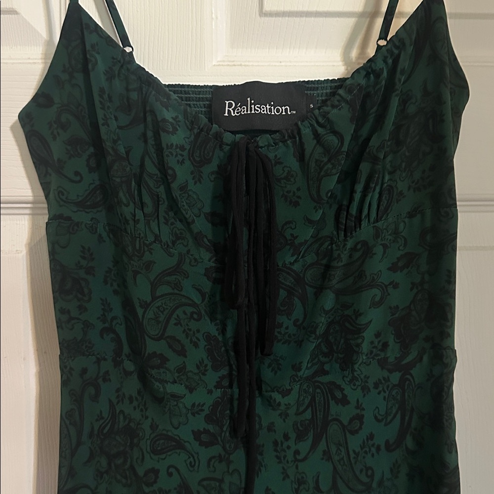 Realisation Par Green and Black Dress - Picture 6 of 8